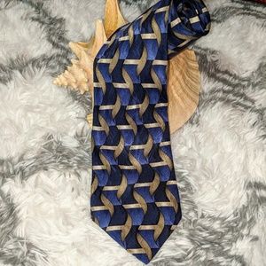 Facets silk neck tie
